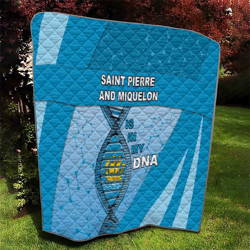 Saint Pierre And Miquelon Is In My DNA Quilt - Wonder Print Shop