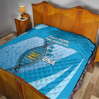 Saint Pierre And Miquelon Is In My DNA Quilt - Wonder Print Shop