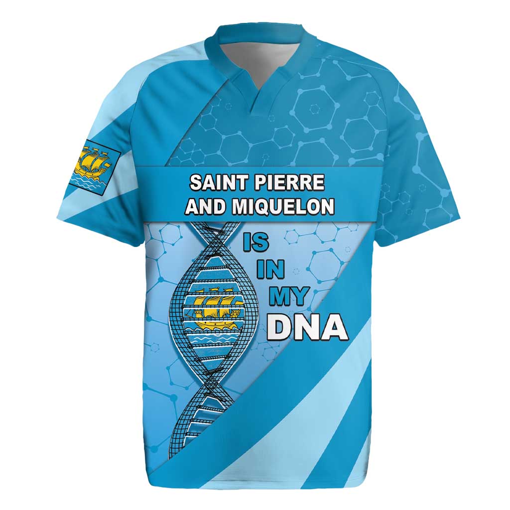 Saint Pierre And Miquelon Is In My DNA Rugby Jersey - Wonder Print Shop