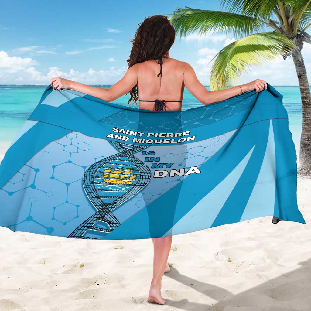 Saint Pierre And Miquelon Is In My DNA Sarong - Wonder Print Shop