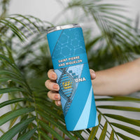 Saint Pierre And Miquelon Is In My DNA Skinny Tumbler - Wonder Print Shop