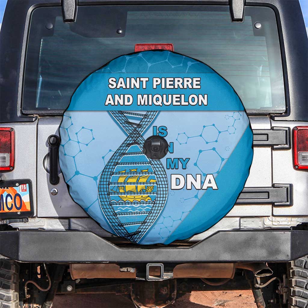 Saint Pierre And Miquelon Is In My DNA Spare Tire Cover - Wonder Print Shop