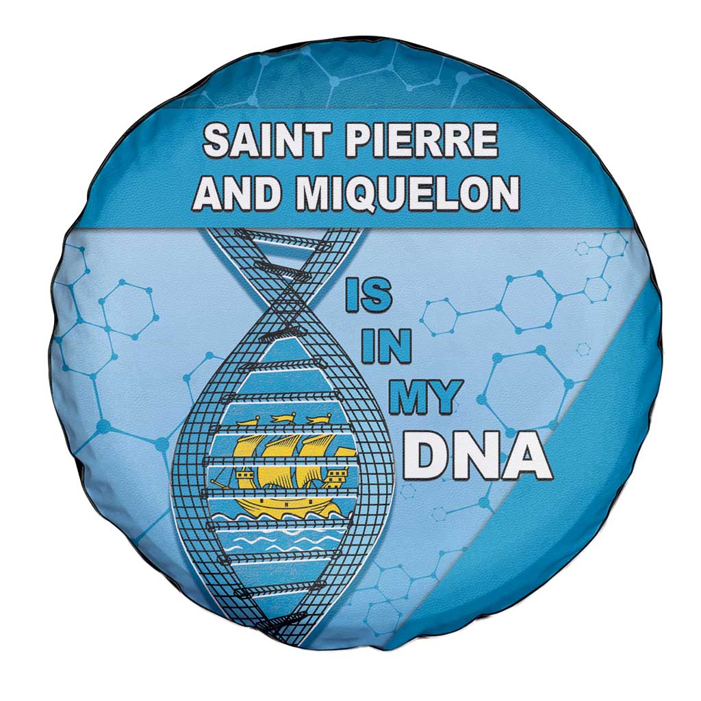 Saint Pierre And Miquelon Is In My DNA Spare Tire Cover - Wonder Print Shop