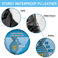 Saint Pierre And Miquelon Is In My DNA Spare Tire Cover - Wonder Print Shop