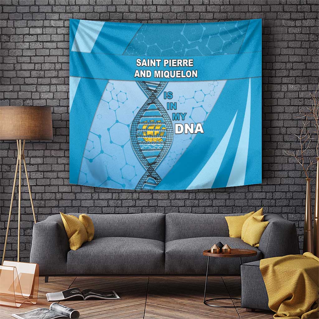 Saint Pierre And Miquelon Is In My DNA Tapestry - Wonder Print Shop