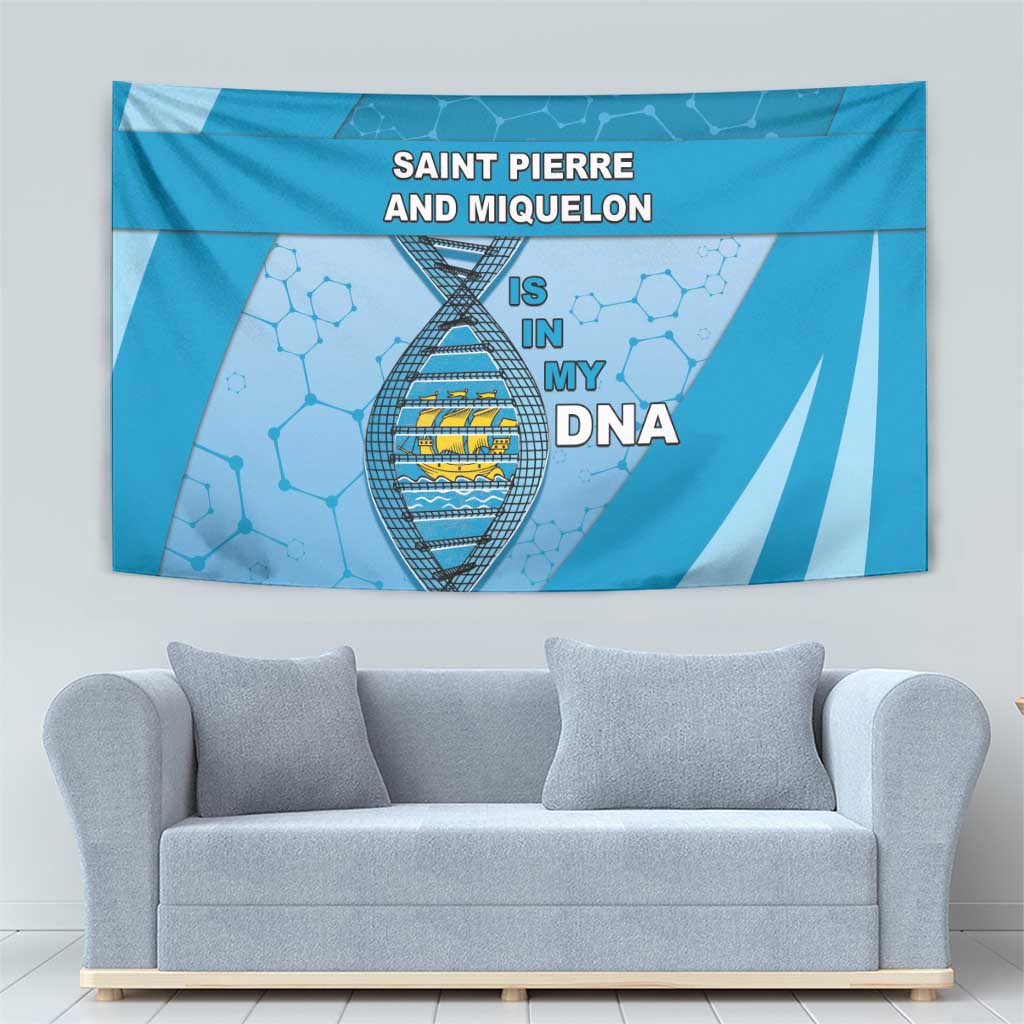 Saint Pierre And Miquelon Is In My DNA Tapestry - Wonder Print Shop