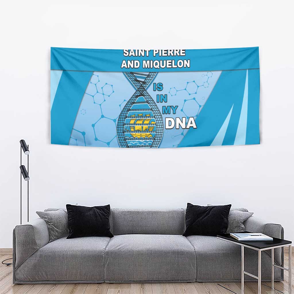 Saint Pierre And Miquelon Is In My DNA Tapestry - Wonder Print Shop
