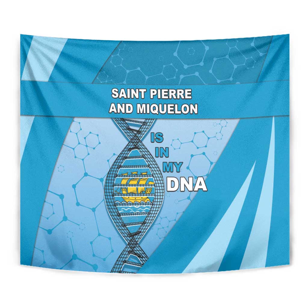 Saint Pierre And Miquelon Is In My DNA Tapestry - Wonder Print Shop