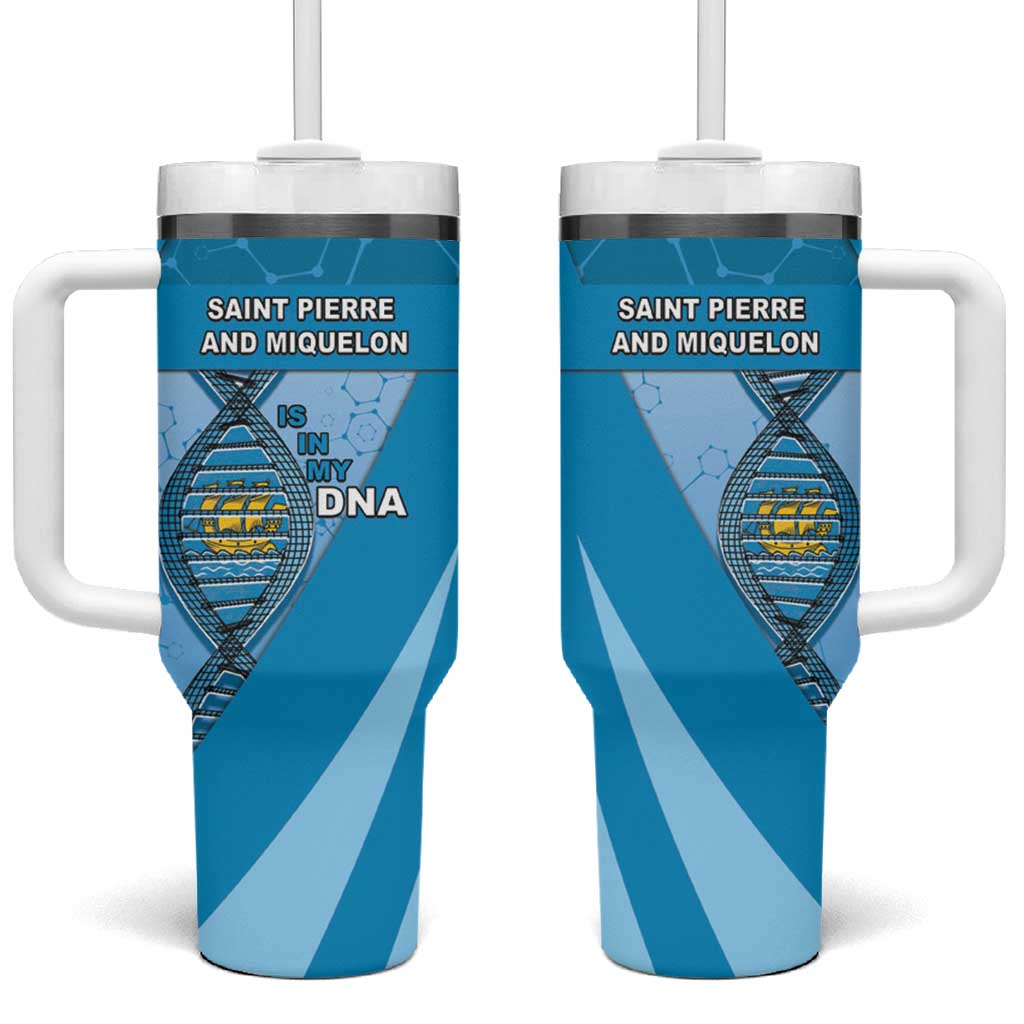 Saint Pierre And Miquelon Is In My DNA Tumbler With Handle - Wonder Print Shop