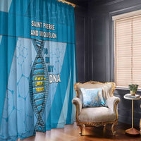 Saint Pierre And Miquelon Is In My DNA Window Curtain - Wonder Print Shop