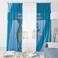 Saint Pierre And Miquelon Is In My DNA Window Curtain - Wonder Print Shop