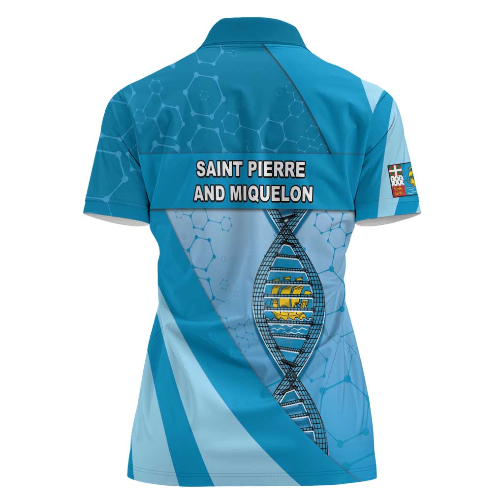 Saint Pierre And Miquelon Is In My DNA Women Polo Shirt - Wonder Print Shop