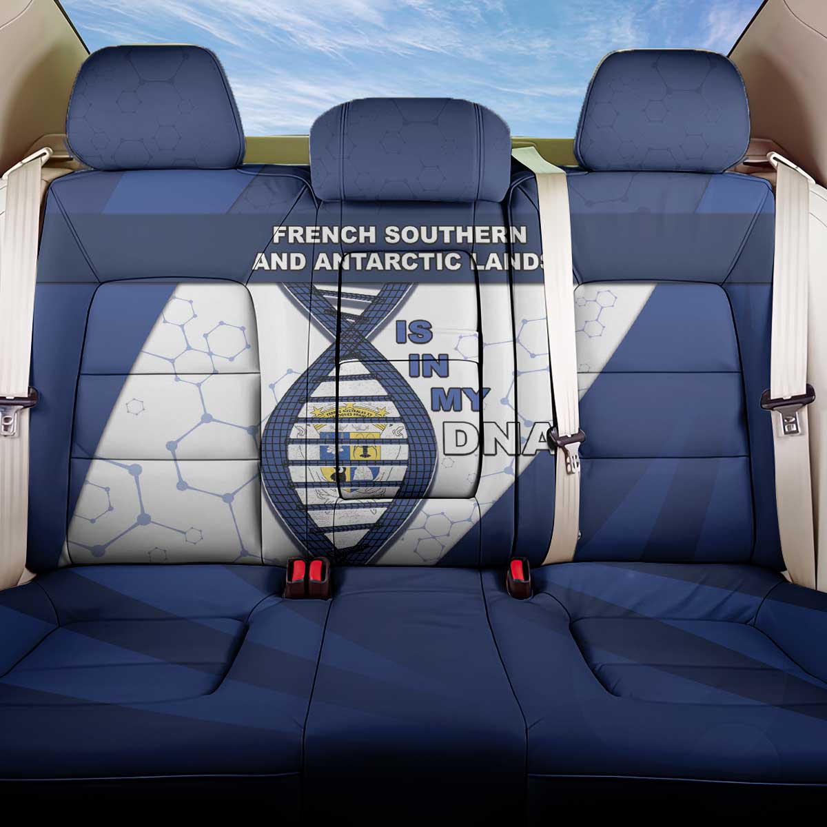 French Southern And Antarctic Lands Is In My DNA Back Car Seat Cover - Wonder Print Shop