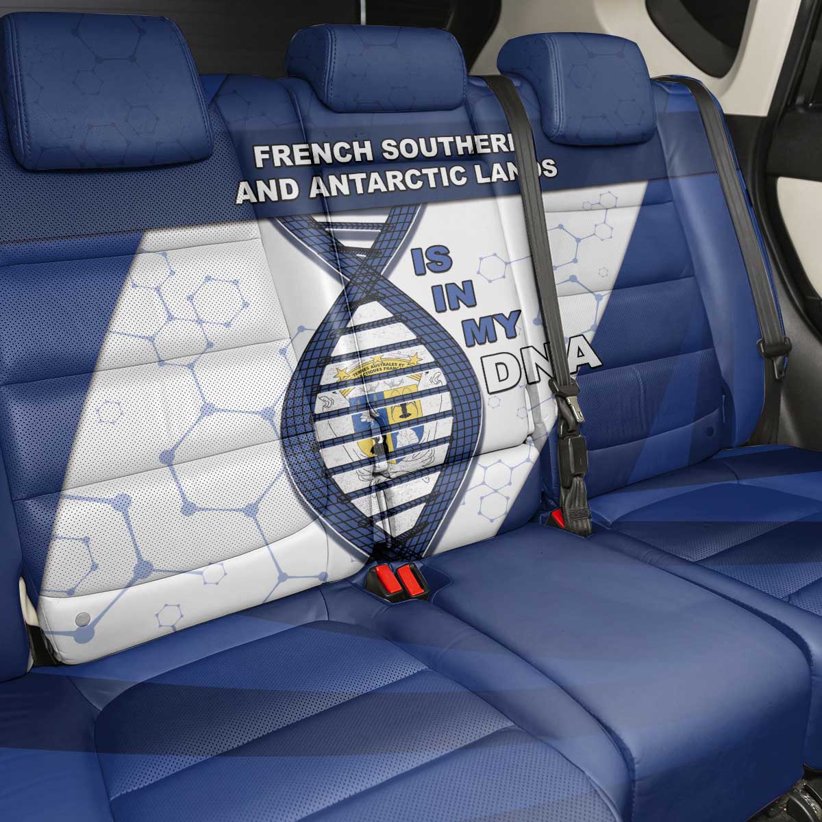 French Southern And Antarctic Lands Is In My DNA Back Car Seat Cover - Wonder Print Shop