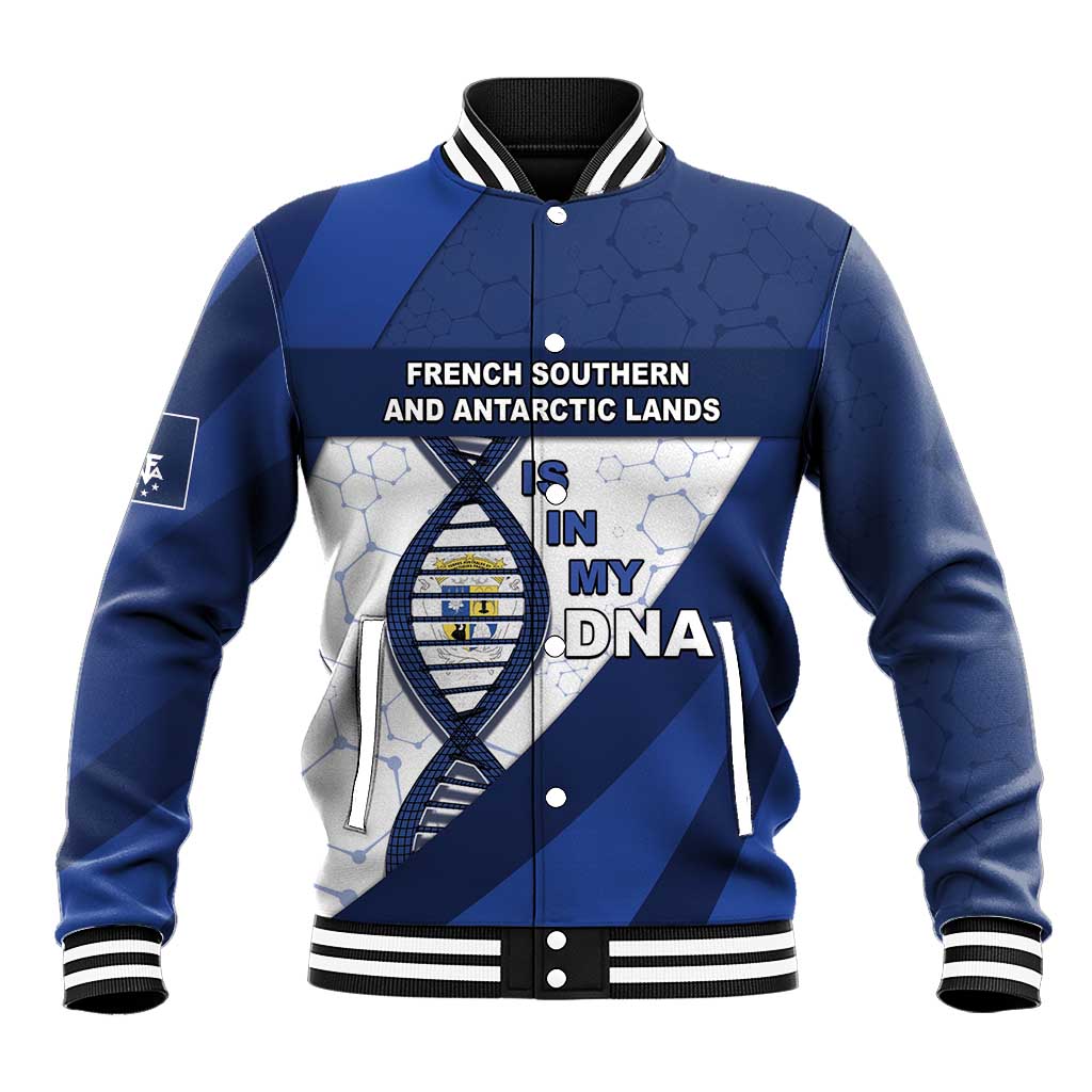 French Southern And Antarctic Lands Is In My DNA Baseball Jacket - Wonder Print Shop