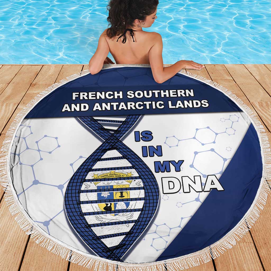 French Southern And Antarctic Lands Is In My DNA Beach Blanket - Wonder Print Shop