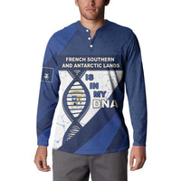 French Southern And Antarctic Lands Is In My DNA Button Sweatshirt - Wonder Print Shop
