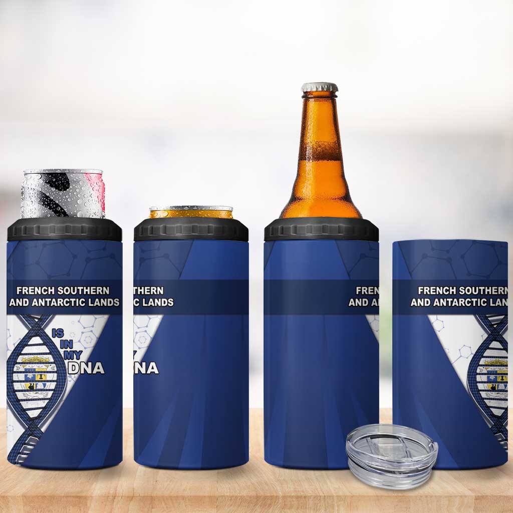 French Southern And Antarctic Lands Is In My DNA 4 in 1 Can Cooler Tumbler - Wonder Print Shop