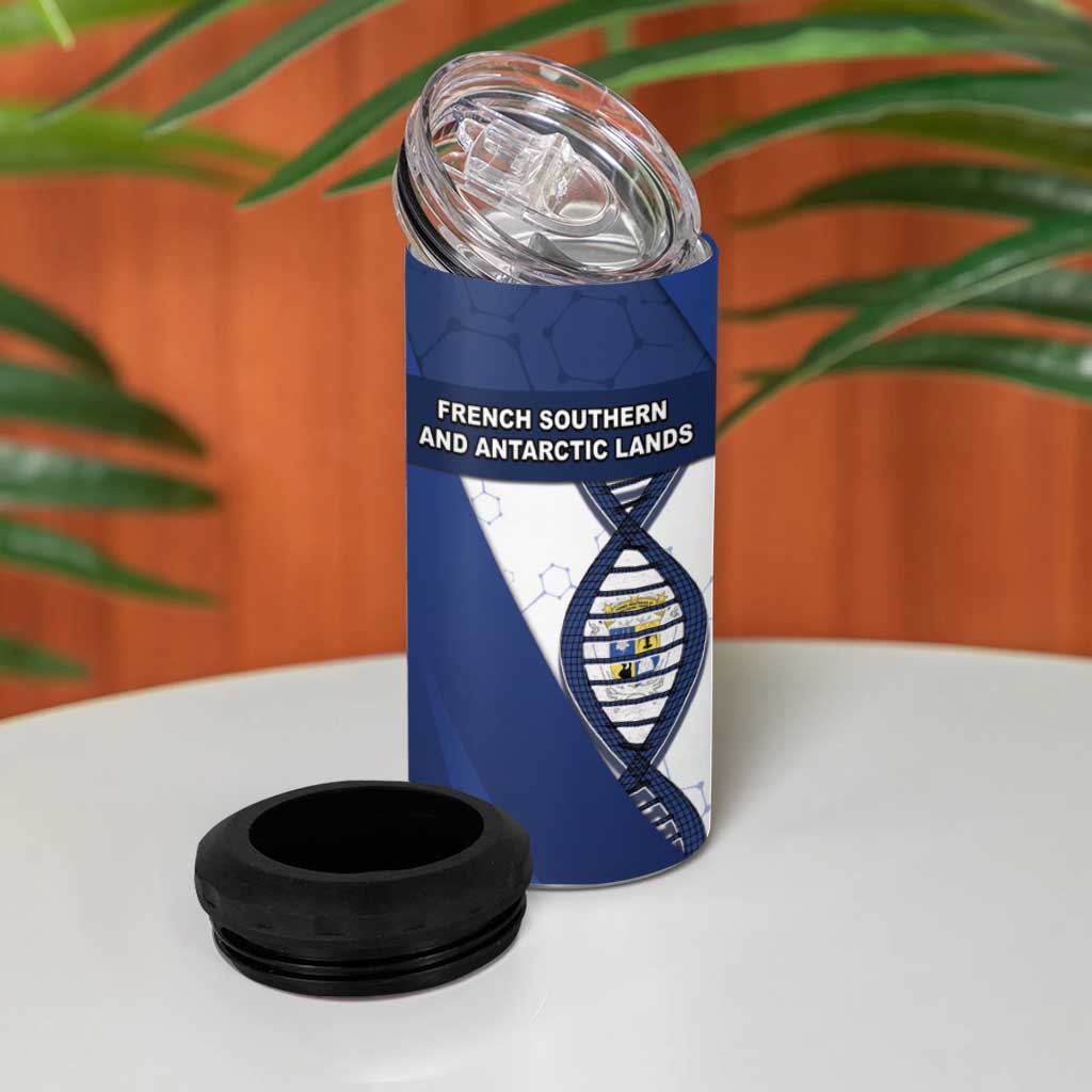 French Southern And Antarctic Lands Is In My DNA 4 in 1 Can Cooler Tumbler - Wonder Print Shop