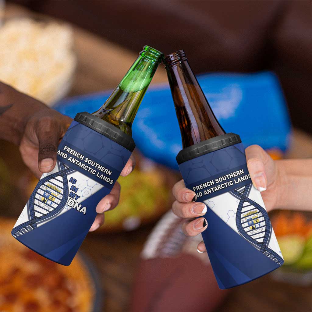 French Southern And Antarctic Lands Is In My DNA 4 in 1 Can Cooler Tumbler - Wonder Print Shop