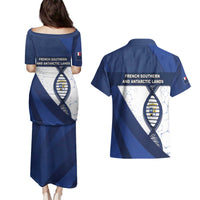 French Southern And Antarctic Lands Is In My DNA Couples Matching Puletasi and Hawaiian Shirt - Wonder Print Shop