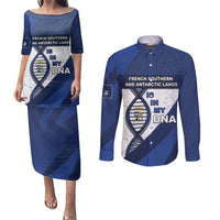 French Southern And Antarctic Lands Is In My DNA Couples Matching Puletasi and Long Sleeve Button Shirt - Wonder Print Shop