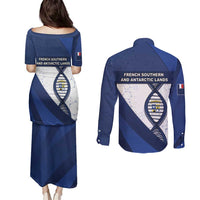 French Southern And Antarctic Lands Is In My DNA Couples Matching Puletasi and Long Sleeve Button Shirt - Wonder Print Shop
