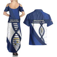 French Southern And Antarctic Lands Is In My DNA Couples Matching Summer Maxi Dress and Hawaiian Shirt - Wonder Print Shop