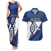 French Southern And Antarctic Lands Is In My DNA Couples Matching Tank Maxi Dress and Hawaiian Shirt - Wonder Print Shop