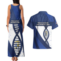 French Southern And Antarctic Lands Is In My DNA Couples Matching Tank Maxi Dress and Hawaiian Shirt - Wonder Print Shop