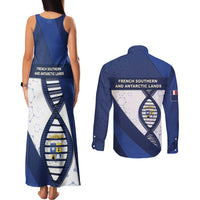 French Southern And Antarctic Lands Is In My DNA Couples Matching Tank Maxi Dress and Long Sleeve Button Shirt - Wonder Print Shop