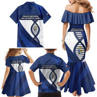 French Southern And Antarctic Lands Is In My DNA Family Matching Mermaid Dress and Hawaiian Shirt - Wonder Print Shop