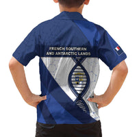French Southern And Antarctic Lands Is In My DNA Family Matching Off The Shoulder Long Sleeve Dress and Hawaiian Shirt - Wonder Print Shop