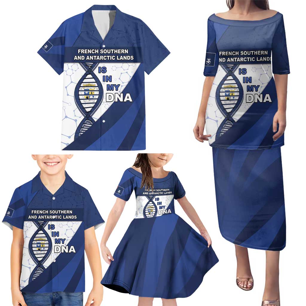 French Southern And Antarctic Lands Is In My DNA Family Matching Puletasi and Hawaiian Shirt - Wonder Print Shop