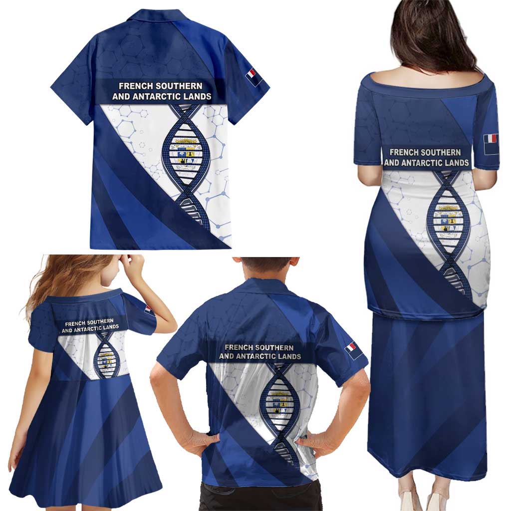 French Southern And Antarctic Lands Is In My DNA Family Matching Puletasi and Hawaiian Shirt - Wonder Print Shop
