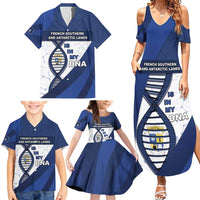 French Southern And Antarctic Lands Is In My DNA Family Matching Summer Maxi Dress and Hawaiian Shirt - Wonder Print Shop