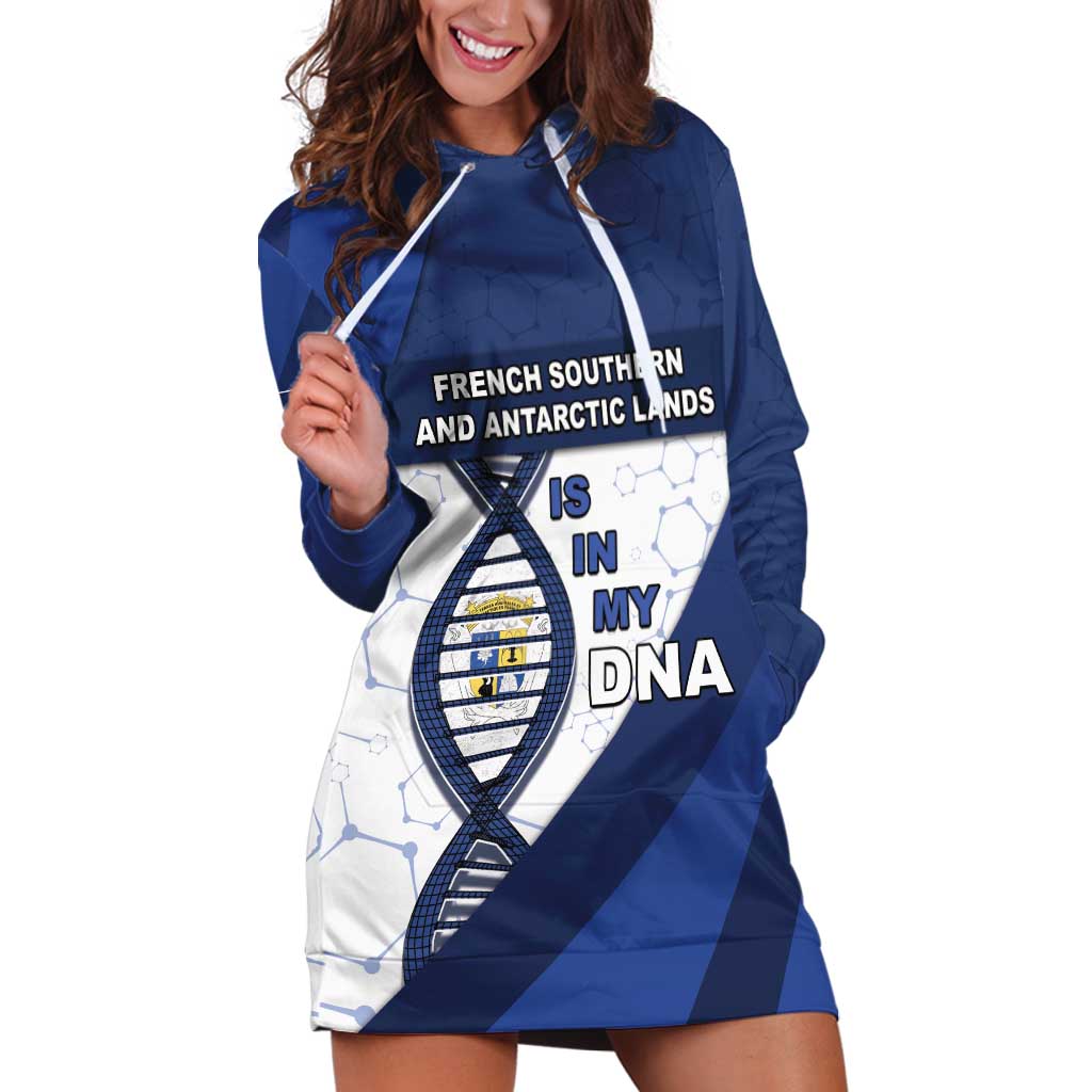 French Southern And Antarctic Lands Is In My DNA Hoodie Dress - Wonder Print Shop