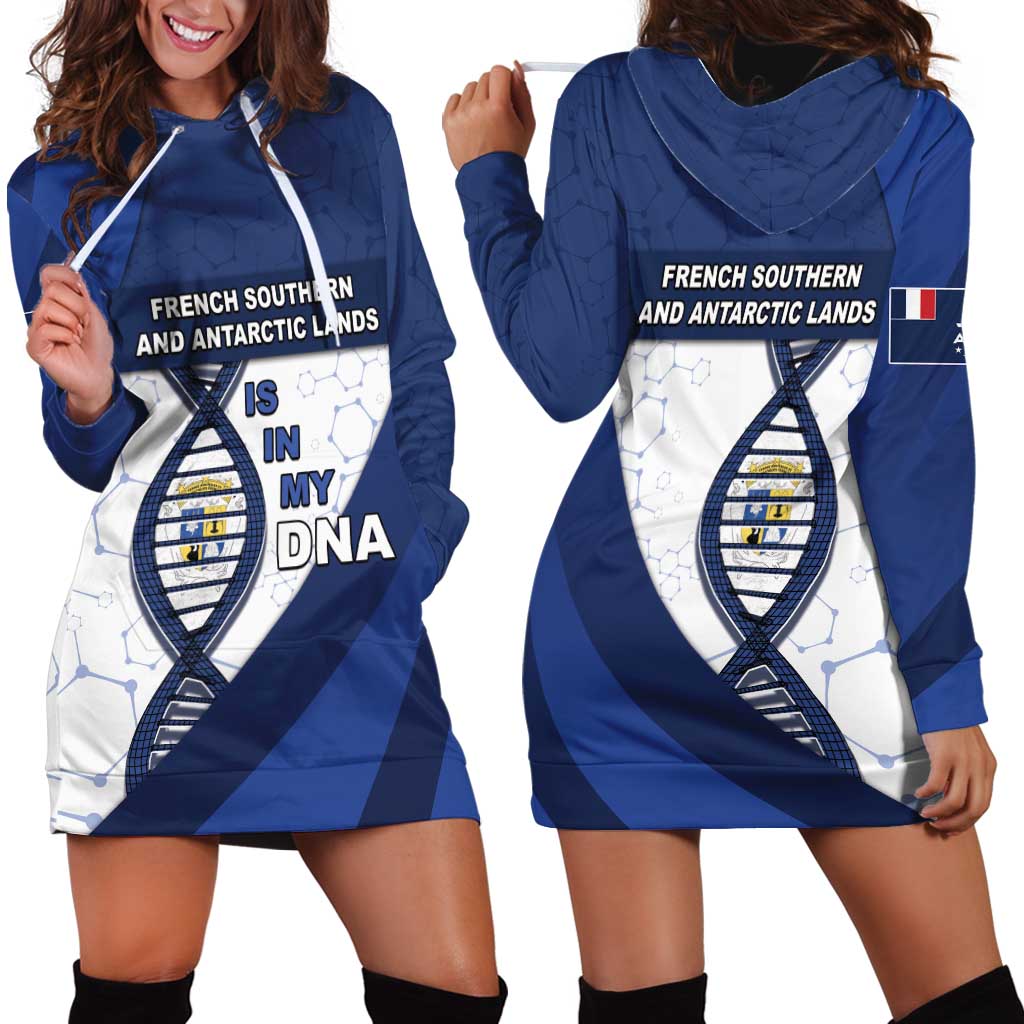 French Southern And Antarctic Lands Is In My DNA Hoodie Dress - Wonder Print Shop