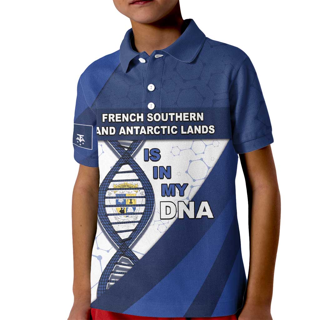 French Southern And Antarctic Lands Is In My DNA Kid Polo Shirt - Wonder Print Shop