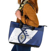 French Southern And Antarctic Lands Is In My DNA Leather Tote Bag - Wonder Print Shop