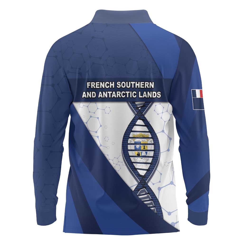 French Southern And Antarctic Lands Is In My DNA Long Sleeve Polo Shirt - Wonder Print Shop