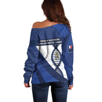 French Southern And Antarctic Lands Is In My DNA Off Shoulder Sweater - Wonder Print Shop
