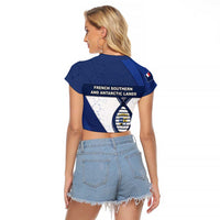 French Southern And Antarctic Lands Is In My DNA Raglan Cropped T Shirt - Wonder Print Shop