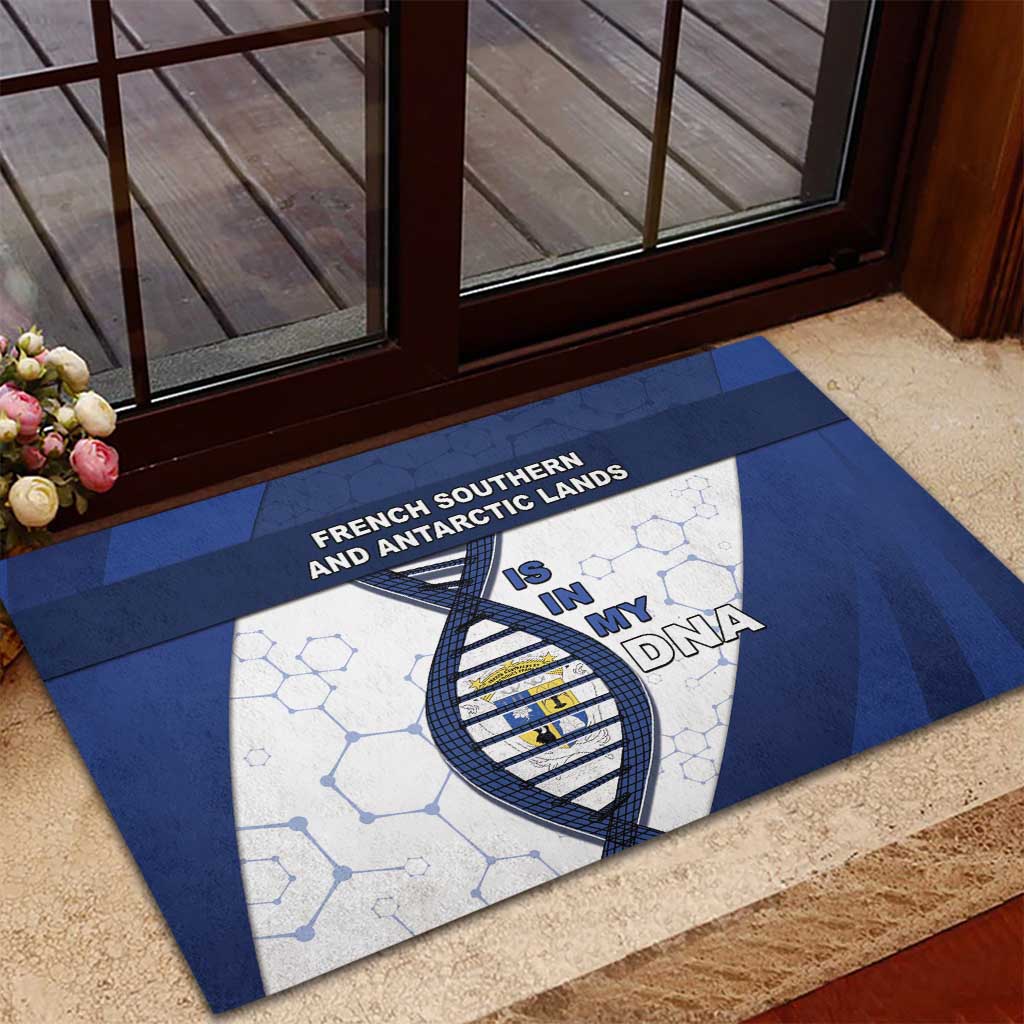 French Southern And Antarctic Lands Is In My DNA Rubber Doormat - Wonder Print Shop