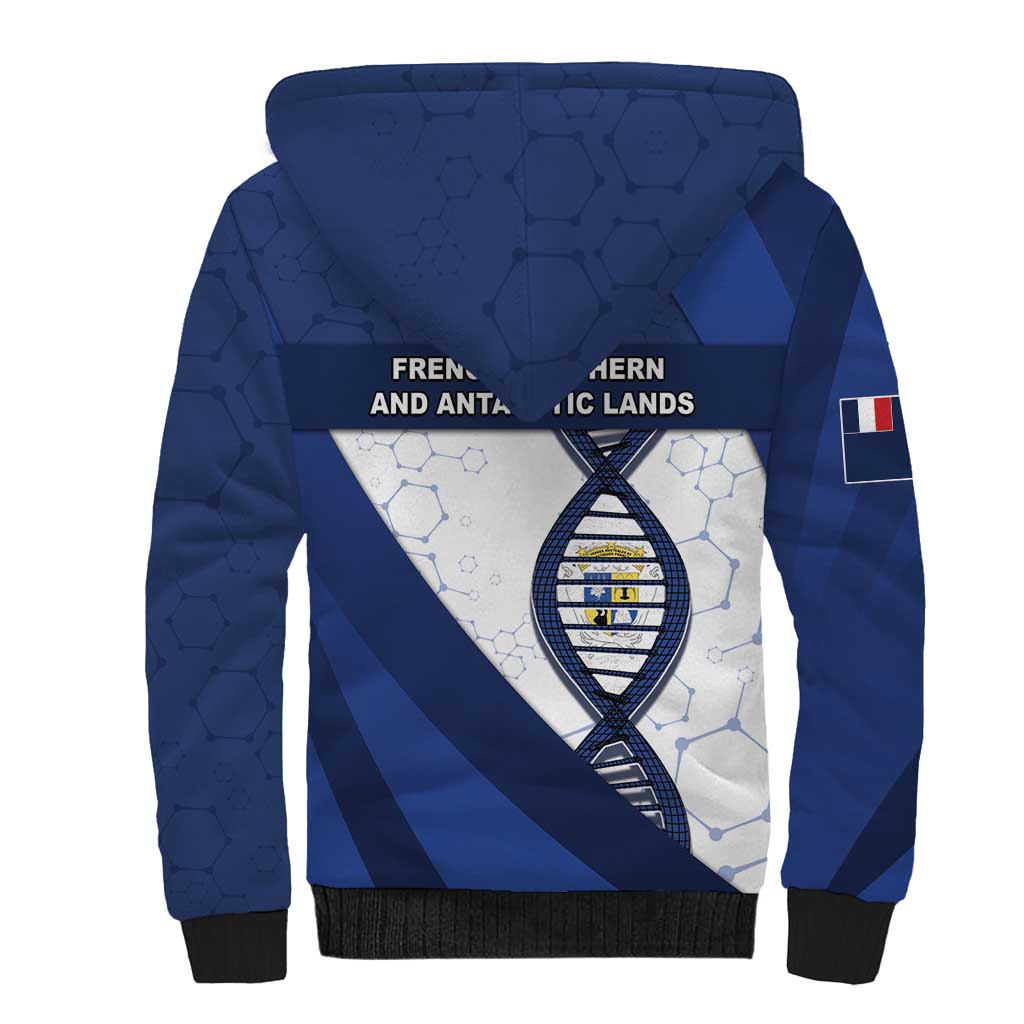 French Southern And Antarctic Lands Is In My DNA Sherpa Hoodie - Wonder Print Shop