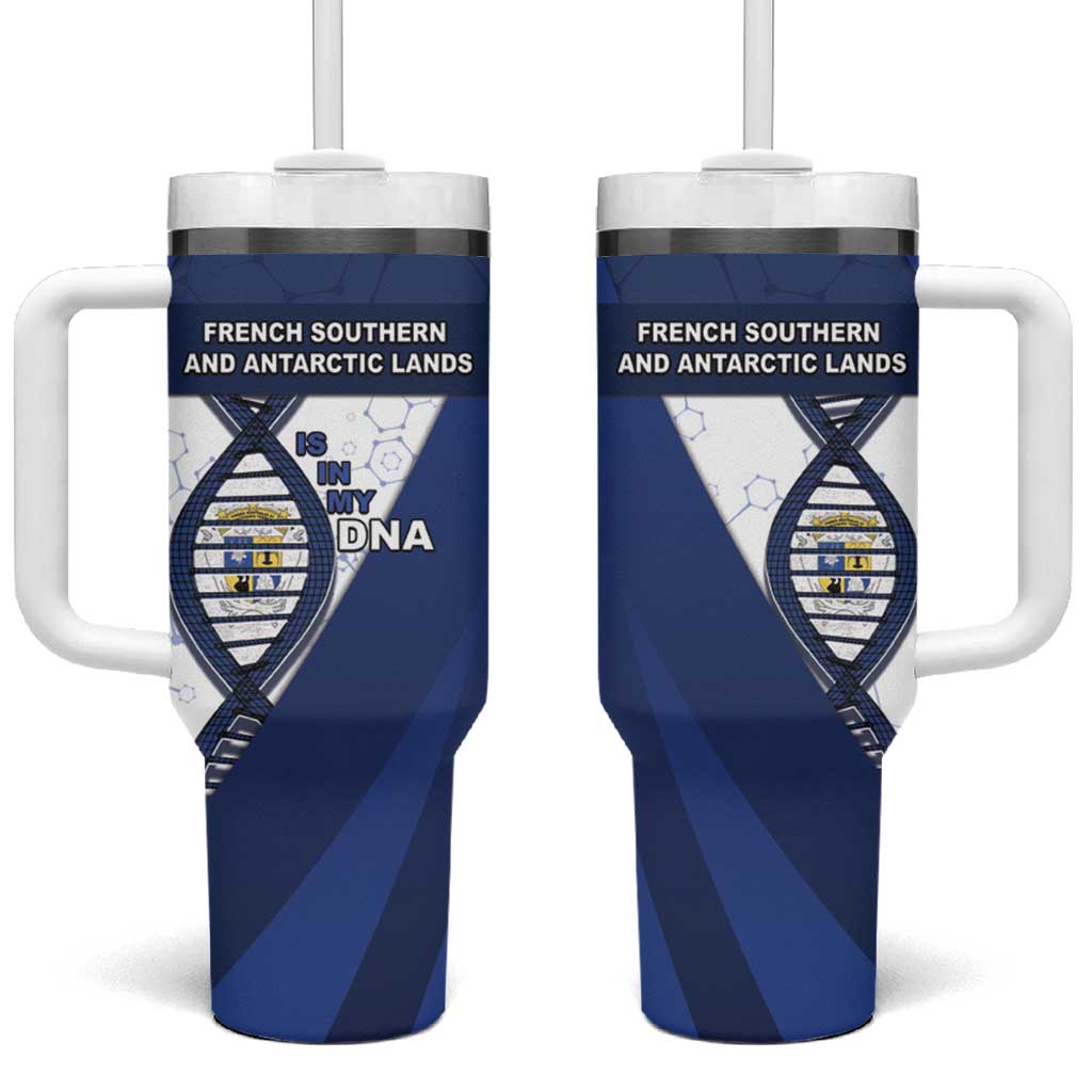 French Southern And Antarctic Lands Is In My DNA Tumbler With Handle - Wonder Print Shop