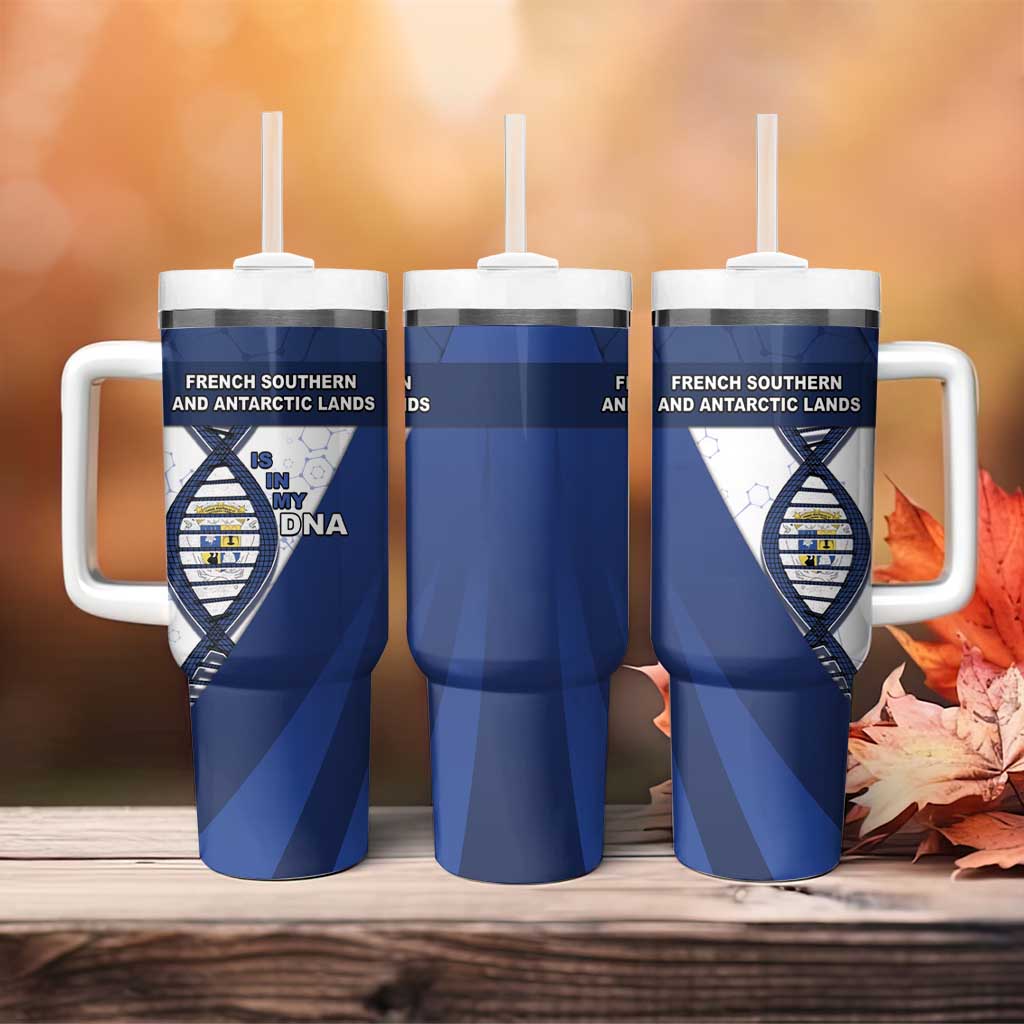 French Southern And Antarctic Lands Is In My DNA Tumbler With Handle - Wonder Print Shop