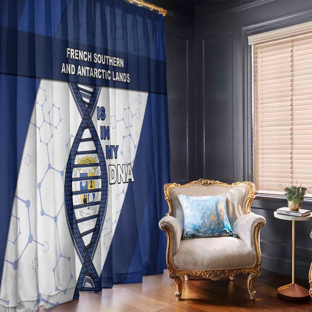 French Southern And Antarctic Lands Is In My DNA Window Curtain - Wonder Print Shop