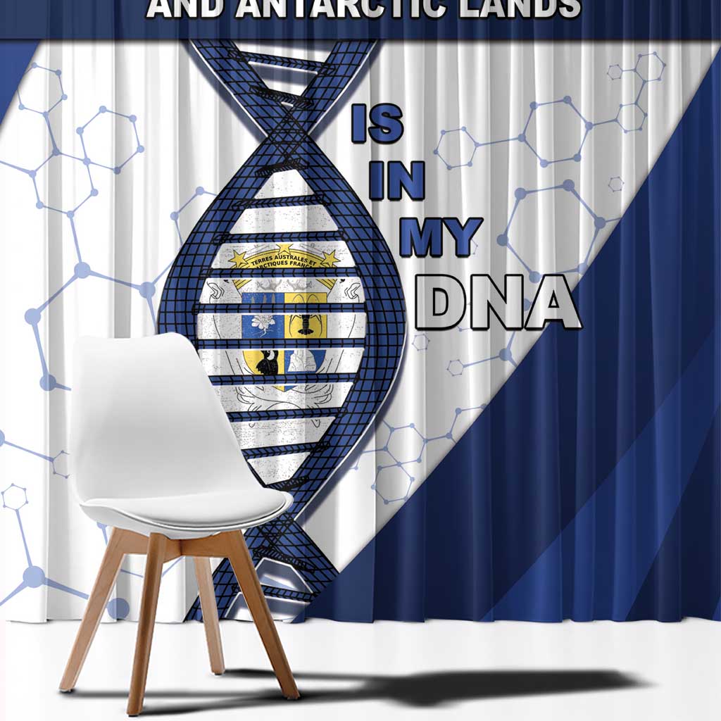 French Southern And Antarctic Lands Is In My DNA Window Curtain - Wonder Print Shop