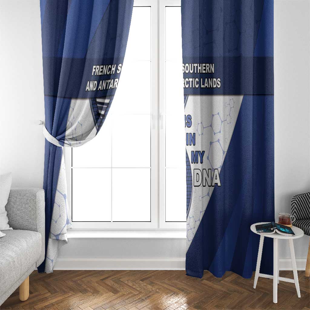 French Southern And Antarctic Lands Is In My DNA Window Curtain - Wonder Print Shop